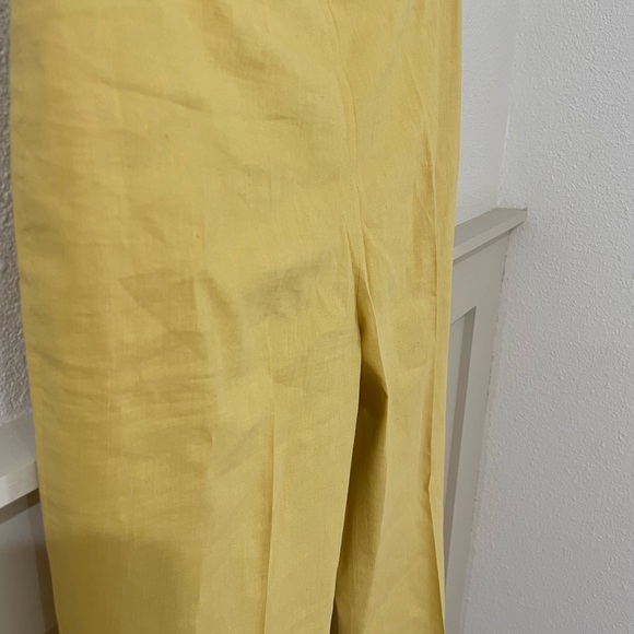 Theory Women’s Basic Pull-On Pants Linen Eco Crunch Wash Size 0 - Picture 6 of 8